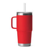 YETI Rambler 25 oz Mug with Straw Lid - Rescue Red