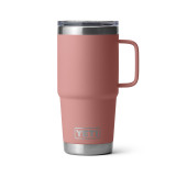 YETI Rambler 20 oz Travel Mug in Sandstone Pink