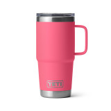 YETI Rambler 20 oz Travel Mug in Tropical Pink