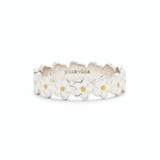 Pura Vida Painted Blooms Ring with colorful floral design on band