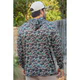 Burlebo Men's Performance Hoodie in the Throwback Camo colorway