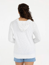 Free Fly Women's Bamboo Slub Hoodie in Sea Salt