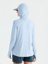 Free Fly Women's Bamboo Lightweight II Hoodie in Clear Sky