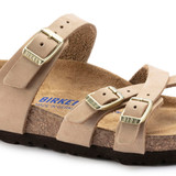 Birkenstock Women's Franca Soft Footbed Nubuck Leather Sandals