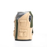 Puffin Drinkwear The Adventurer Koozie Taco Tan and Olive Green front view