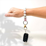 The Darling Effect Silicone Beaded Keychain Wristlet - Hoppy Spring