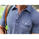 Criquet Men's Performance Players Polo - Midnight