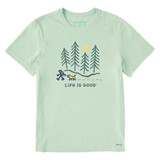 Life Is Good Men's Hiking through the Woods Tee