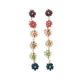 Ski & Snow Amanda Flower Dangle Earrings