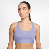 Nike Women's Swoosh Light Support Non-Padded Sports Bra in Lilac Ice front view