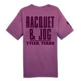 Racquet & Jog Comfort Color Pocket Tee in Purple Plum