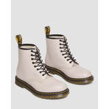 Dr. Martens 1460 Smooth Leather Boots in vintage taupe, angled side view