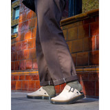 Dr. Martens Carlson Suede Casual Slingback Mule Warm Sand front angle
