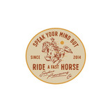 Sendero Provisions Co. Fast Horse Sticker SPCA123F12AXX front view