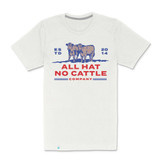 Sendero Provisions Co. All Hat No Cattle T-Shirt White product view