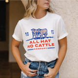 Sendero Provisions Co. All Hat No Cattle T-Shirt White front
