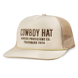 Sendero Provisions Co. Cowboy Foam Trucker Hat in Tan/Brown colorway