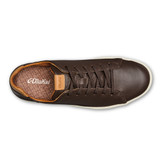 Olukai Men's Lae'ahi Li 'Ili Leather Sneakers in Dark Java Olukai Men's Lae'ahi Li 'Ili Leather Sneakers in Dark Java