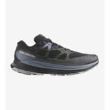 Salomon Men's Ultra Glide 2 Running Shoes - Black / Flint Stone / Green Gecko