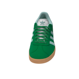 The Adidas Women's Gazelle Sneaker in Green and Blue