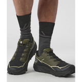 Salomon Men's Thundercross Gore-Tex Running Shoes  - Olive Night / Black / Alfalfa