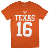 University of Texas Texas Longhorns Manning Number Tee Texas Orange back view