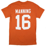 University of Texas Texas Longhorns Manning Number Tee Texas Orange front view