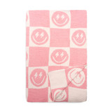 Bolt Smile Blanket - Pink