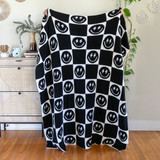 Living Royal Black Bolt Smile Blanket