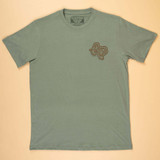 Texas Hill Country Provisions Men's TX Rattler Tee in Sage Green