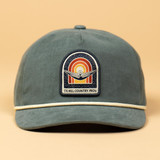 THC Provisions Cosmic Sunset Guadalupe Snapback in Bluegrass Green