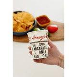 El Arroyo Dog Margaritas 12oz party cups with colorful margarita design