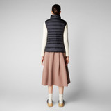 Save The Duck Women's Lynn Puffer Vest in Black side view
