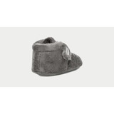 Ugg Baby Bixbee Booties Charcoal Grey front view