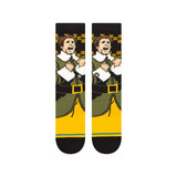 Stance X Elf Cotton Crew Socks in red and green holiday colorway