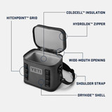 YETI Hopper Flip 8 Soft Cooler - Black