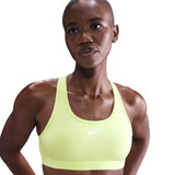 Nike Women's Swoosh Medium Support Sports Bra Light Lemon Twist back view