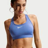 Nike Women's Swoosh Medium Support Sports Bra in Sapphire