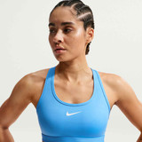 Nike Women's Swoosh Medium Support Sports Bra in University Blue colorway