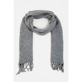 Soft Knit Wool Fringe Scarf