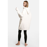 Smiley Soft Luxury Blanket Hoodie angled side view
