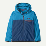 The Patagonia Boys' Micro D Snap-T Fleece Jacket in Clement Blue
