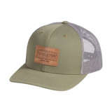 The Pendleton Men's Burnished Patch Trucker Hat Natural in Loden