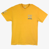 Racquet & Jog Mustard/ Off White/ Blue Comfort Color Tee