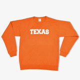 The Texas Crew Neck Sweatshirt in Burnt Orange