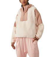 FP Movement Women's Lead The Pack Fleece Pullover in vanilla chai colorway