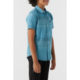 The O'Neil Boy's Seafaring Stripe Shirt in Blue Fade