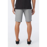 The O'Neill Men's Reserve Light Check 19 inch Hybrid Shorts in Graphite