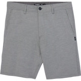 The O'Neill Men's Reserve Light Check 19 inch Hybrid Shorts in Graphite