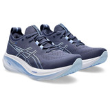 The Asics Women's Gel Nimbus 26 in Thunder Blue and Sapphire